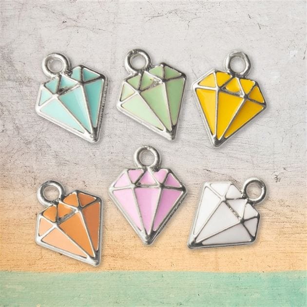 Diamond Silver Jewellery Charms