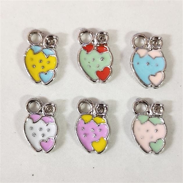 Strawberry Silver Jewellery Charms
