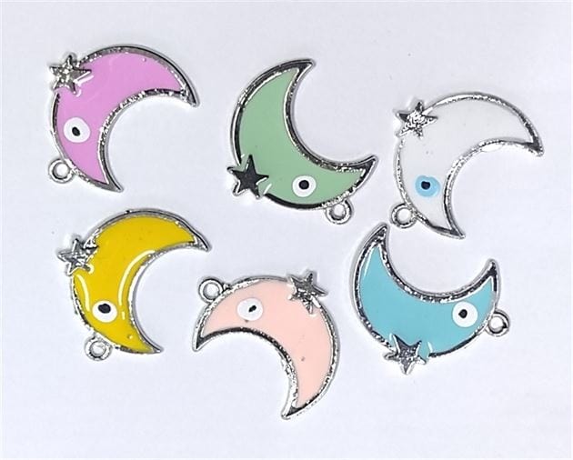 Half Moon Silver Jewellery Charms