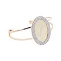 Oval Diamond Frame Kada