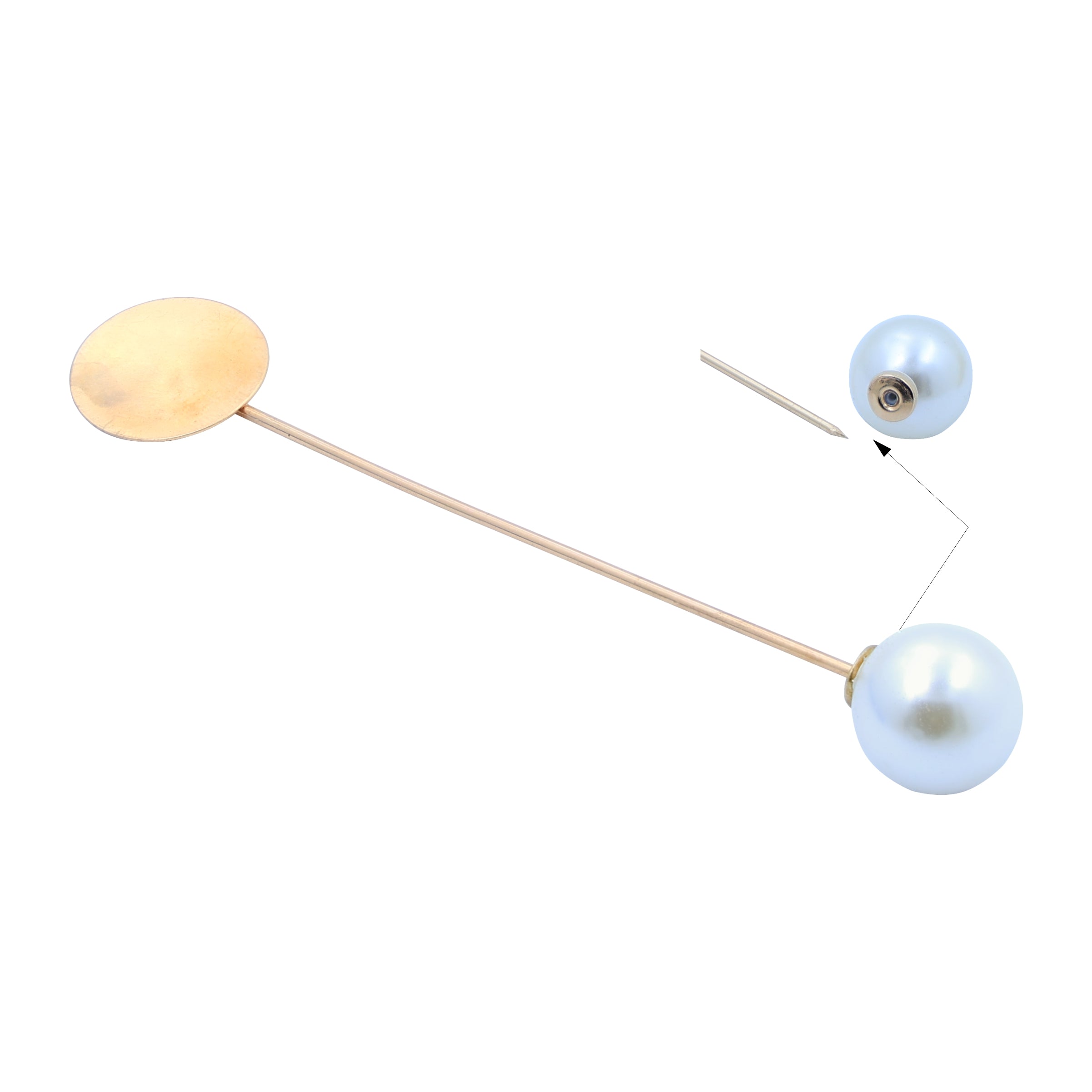 Broach Pin Round Base