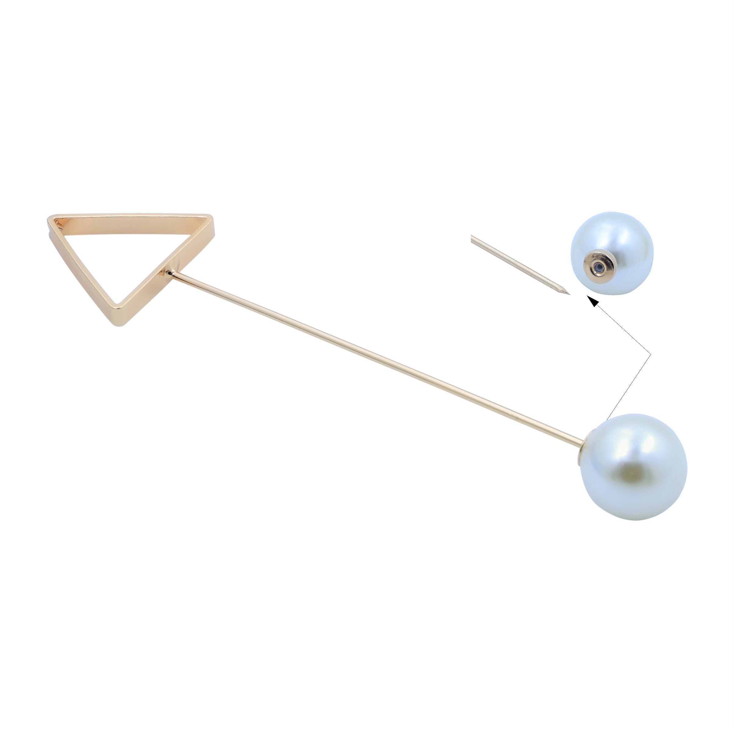 Broach Pin Triangle Bezel