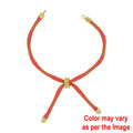 Colour And Gold Rope Bracelet With Adjustable Clasp