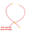 Colour And Gold Rope Bracelet With Adjustable Clasp