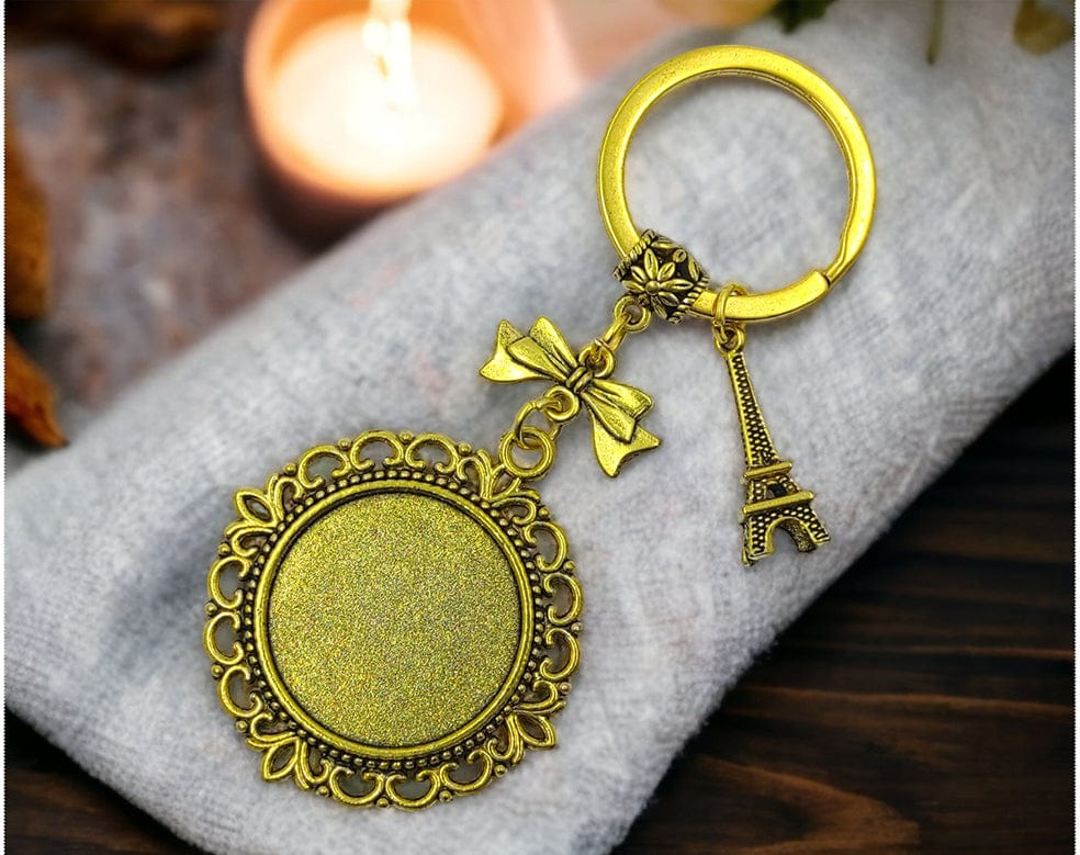 Gold Keychain Ring Kr001