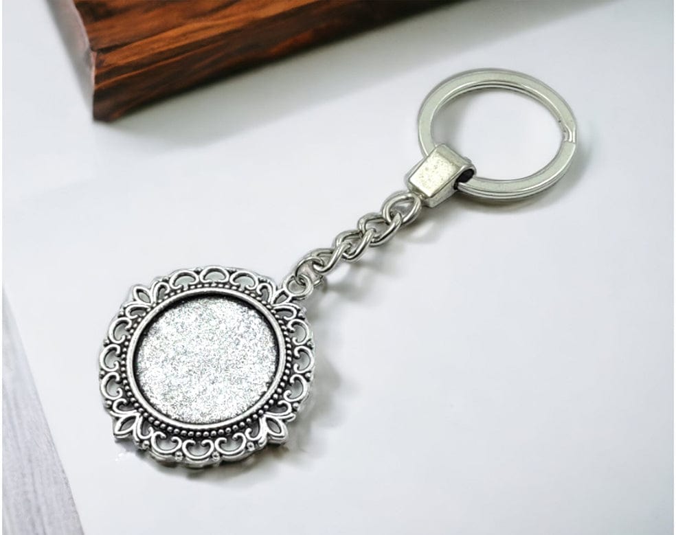 Silver Keychain Ring Kr005