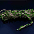 Jute Dore With Dark Green Leaf