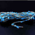 Jute Dore With Blue Leaf