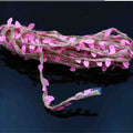 Jute Dore With Pink Leaf