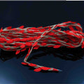 Jute Dore With Red Leaf