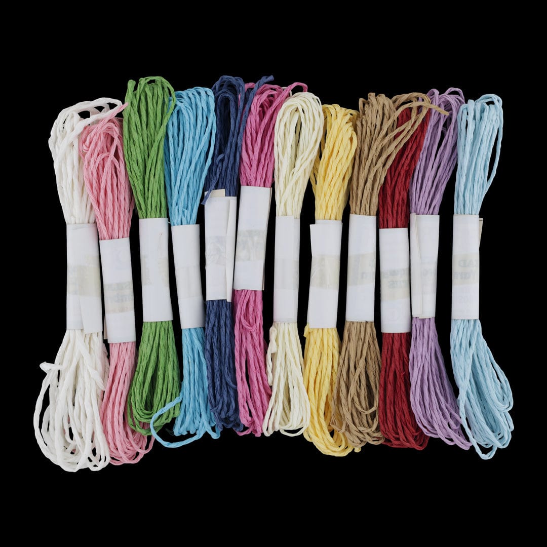 Multy Colour Paper Thread Twisted Rope for DIY Art