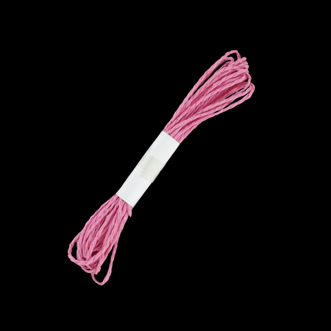 Dark Pink Colour Paper Thread Twisted Rope for DIY Art