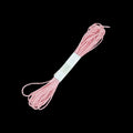 Light Pink Colour Paper Thread Twisted Rope for DIY Art