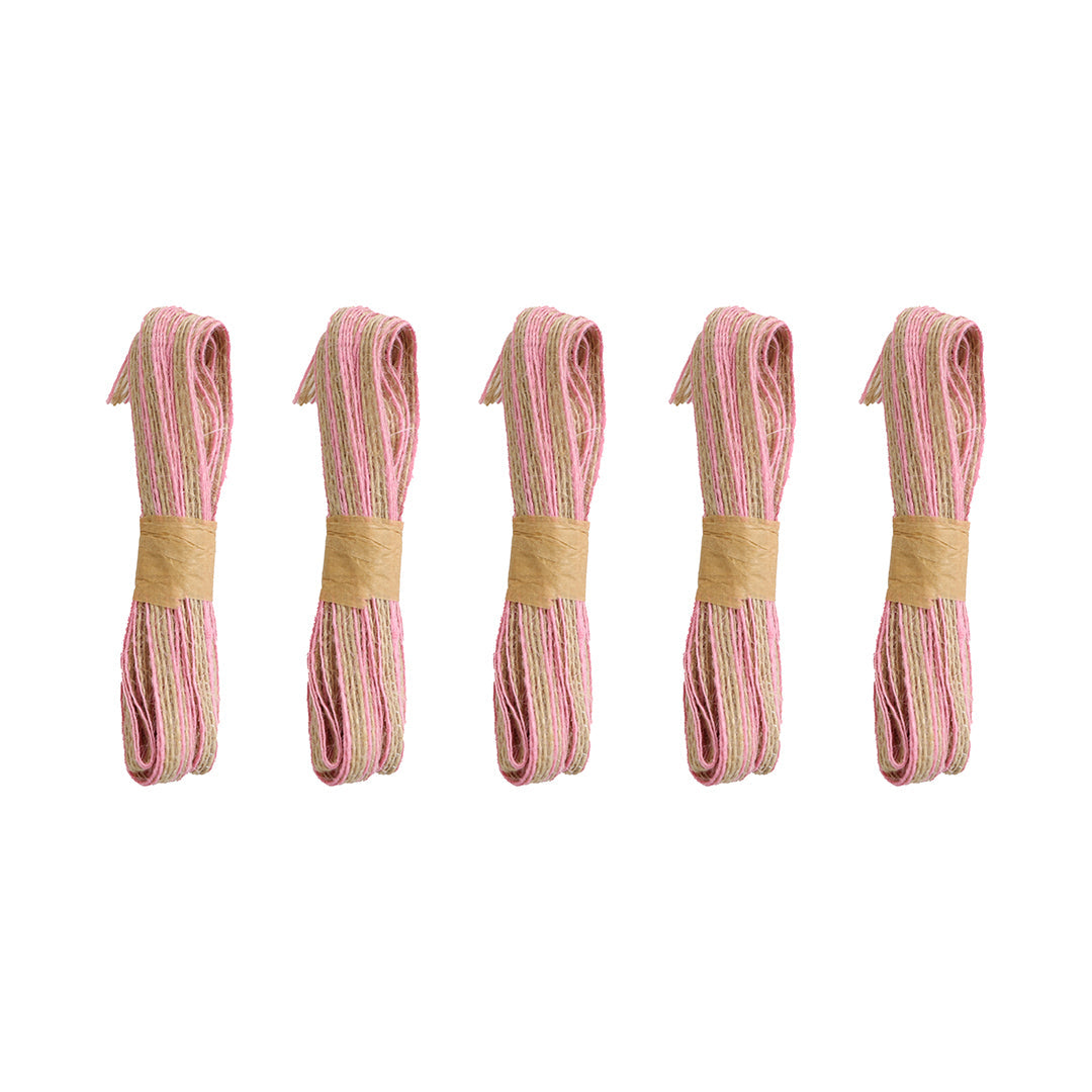 Light Pink & Natural Twine Thread Bundles