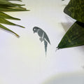 Left Parrot Silver Acrylic Mirror
