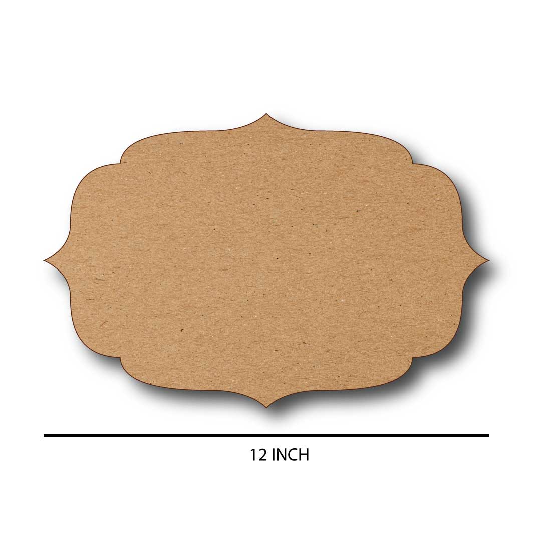 Elegant Curved Border Name Plate