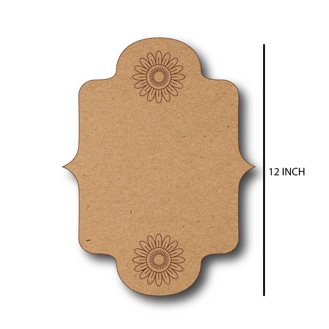 Royal Emblem Wooden Name Plate