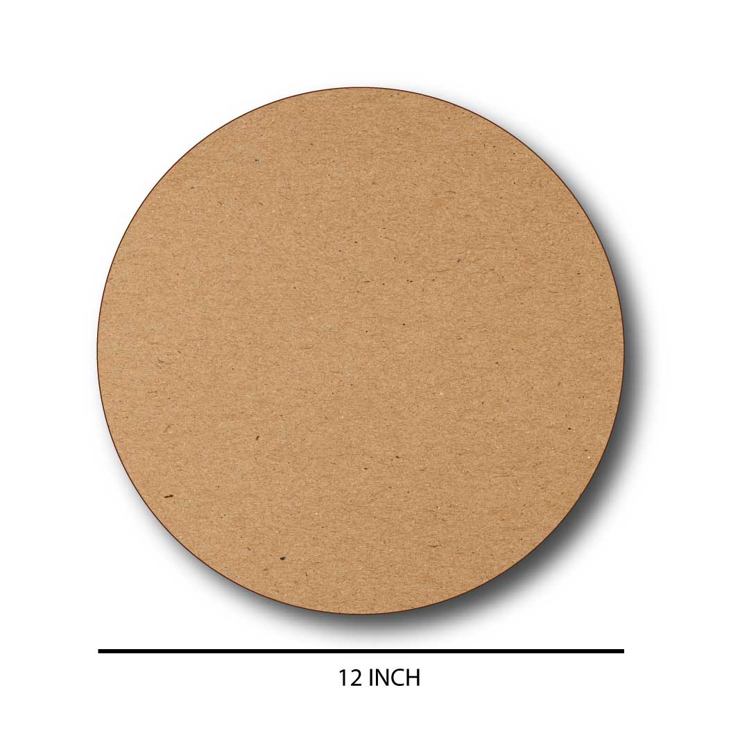 Circular Wooden Name Plate