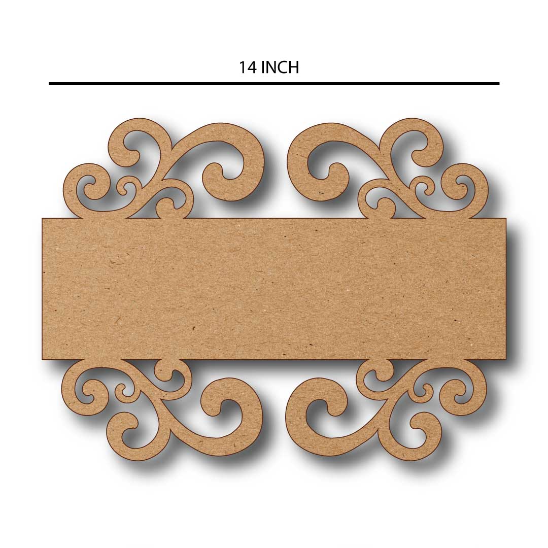 Victorian Scrollwork Name Plate
