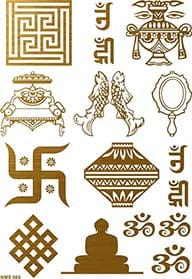 New Metallic Sticker D6