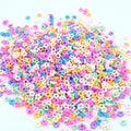 Flower With Center Hole Mix Colour Shape Polymer Chips