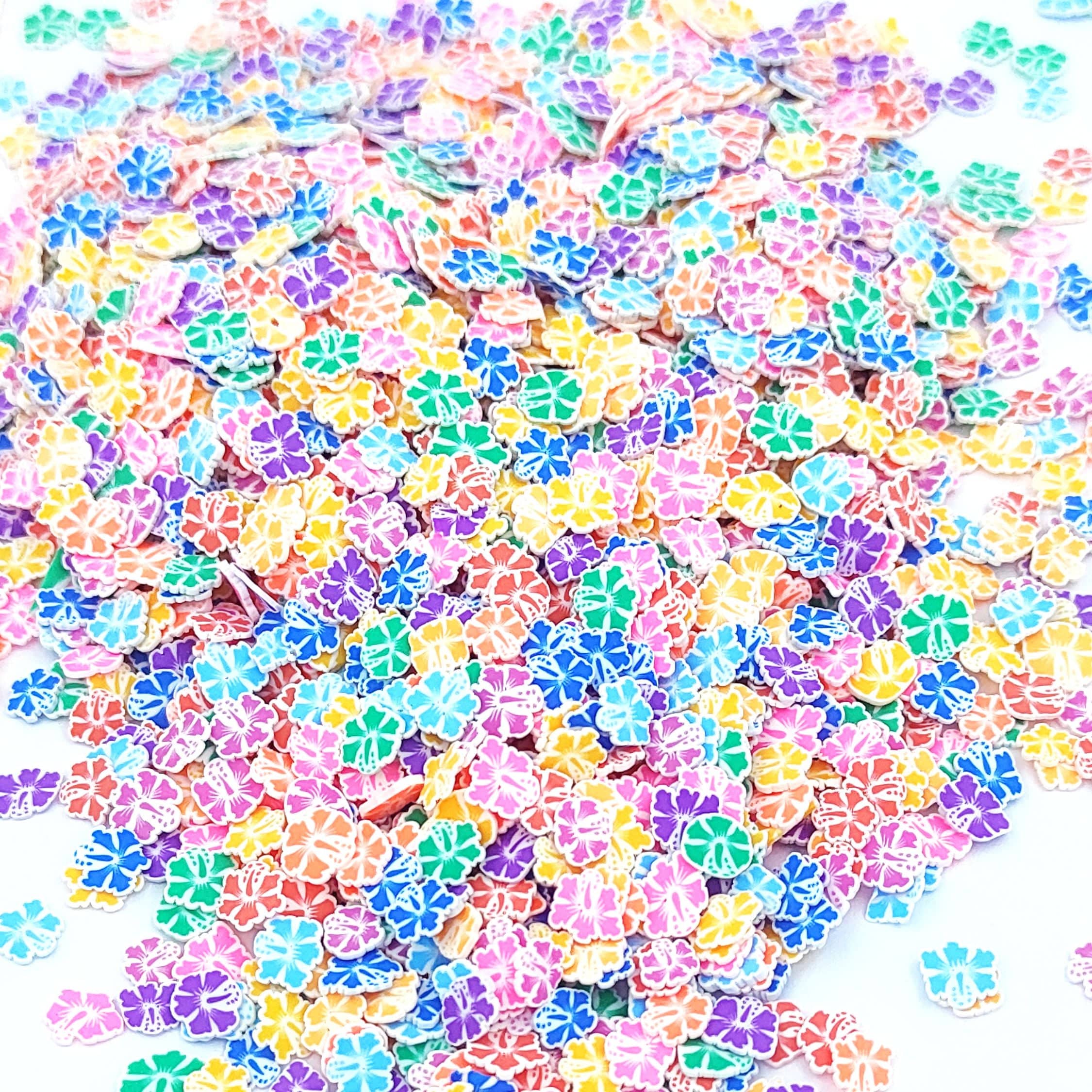 Hibiscus Flower Shape Polymer Chips