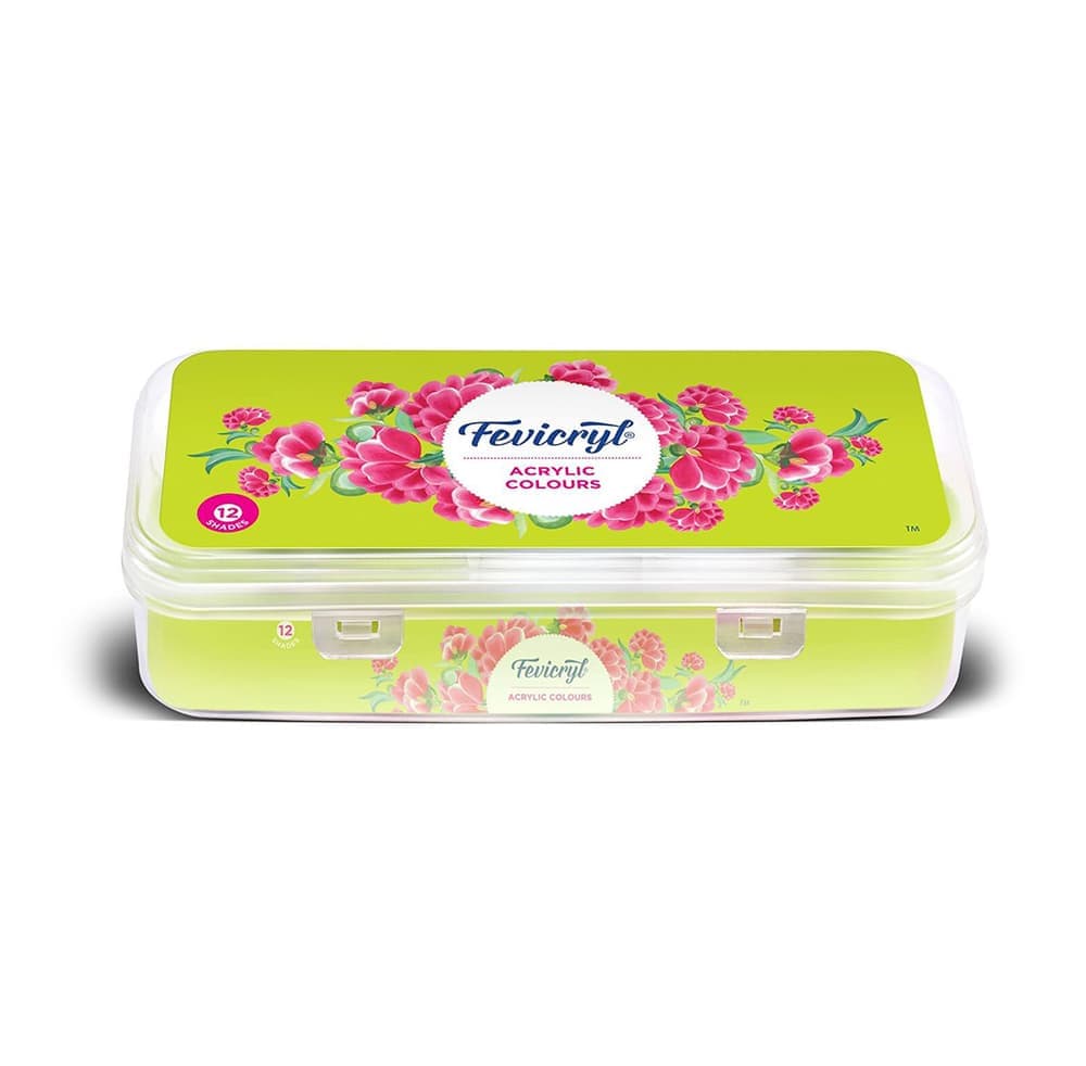 Fevicryl Acrylic Colour Sunflower Set | 10 Colour X 15ml (Mrp-250/-)