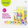 Fevicryl Pastel Acrylic Colours – 6 Serene Shades (Mrp-150/-)