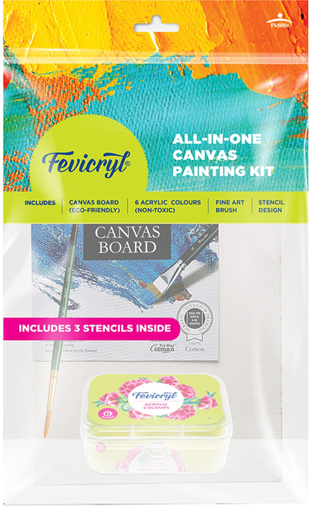 Fevicryl All in One Canvas Kit (Mrp-225/-)