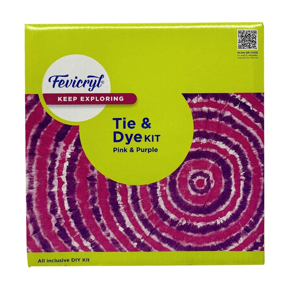 Fevicryl Tie & Dye Kit - Pink & Purple (Mrp-399/-)