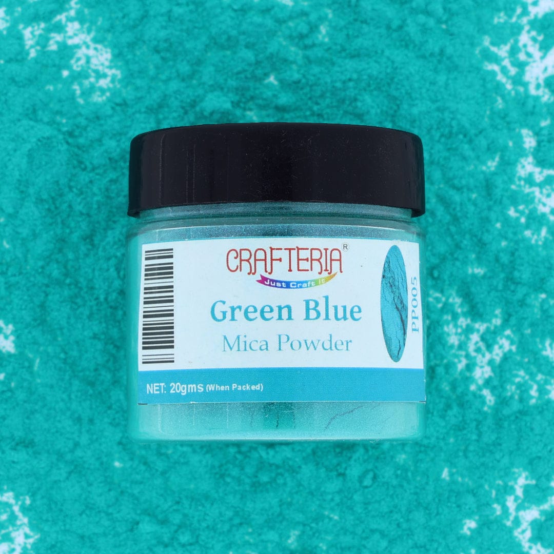 Green Blue Pearl Mica Powder 20 Gram