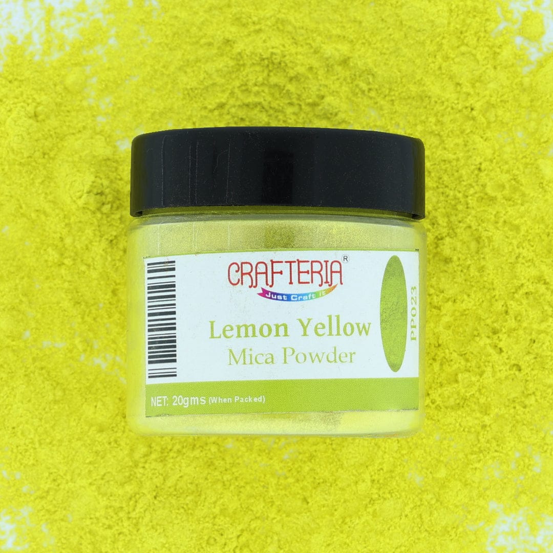 Lemon Yellow Pearl Mica Powder 20 Gram