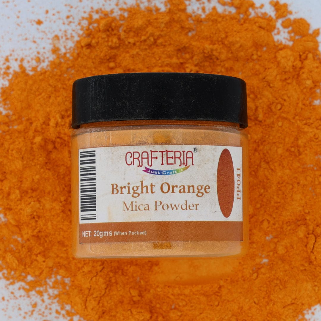 Bright Orange Pearl Mica Powder 20 Gram