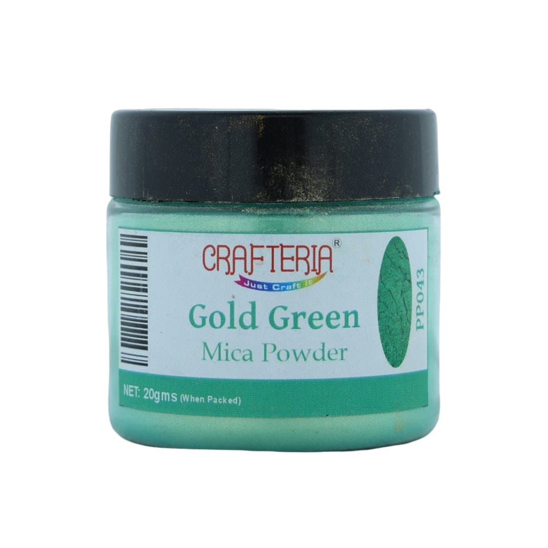 Gold Green Pearl Mica Powder 20 Gram