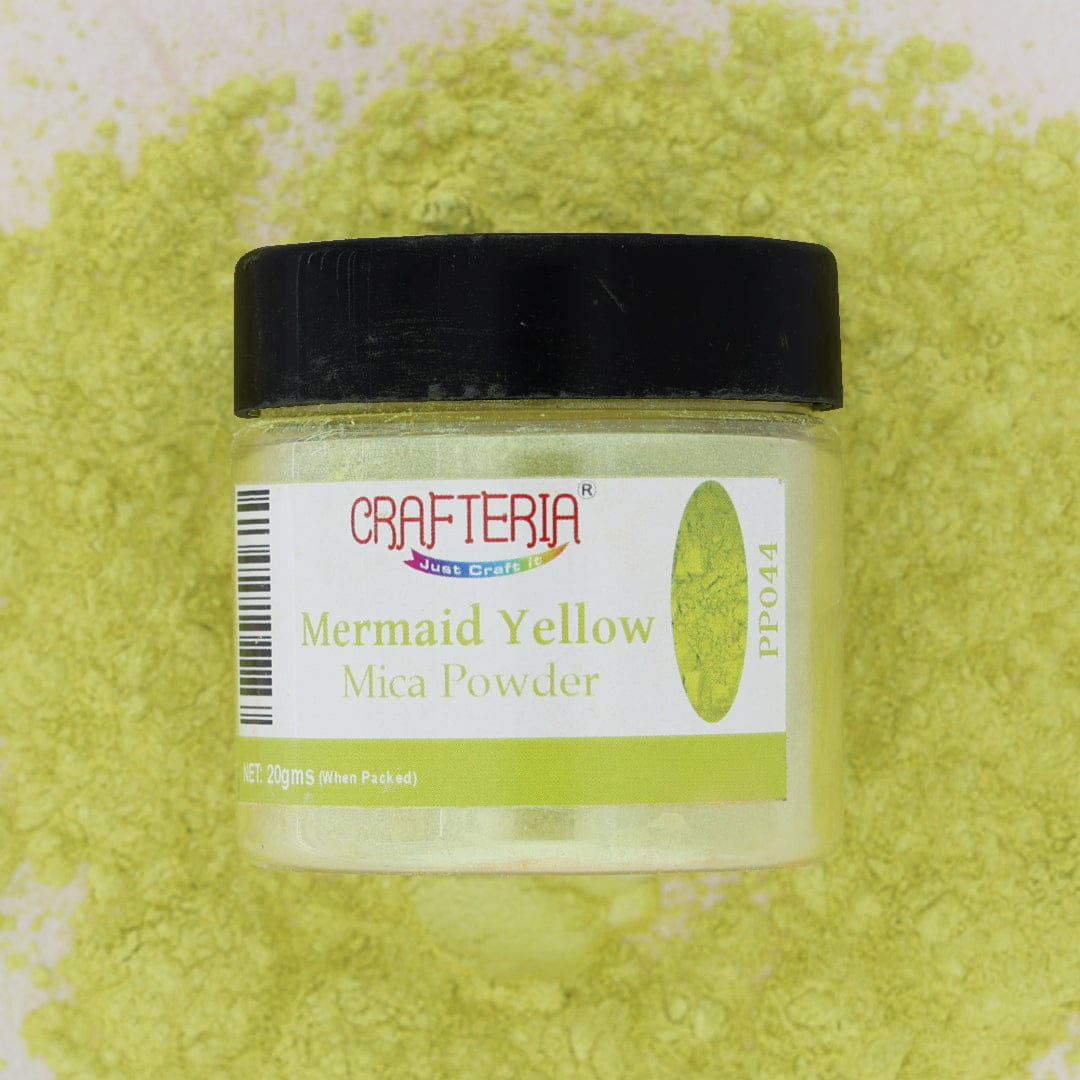 Mermaid Yellow Pearl Mica Powder 20 Gram