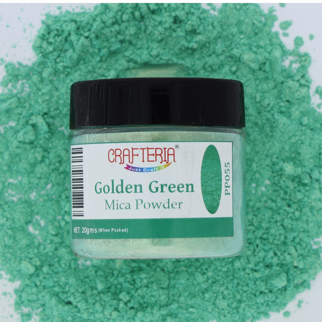 Golden Green Pearl Mica Powder 20 Gram