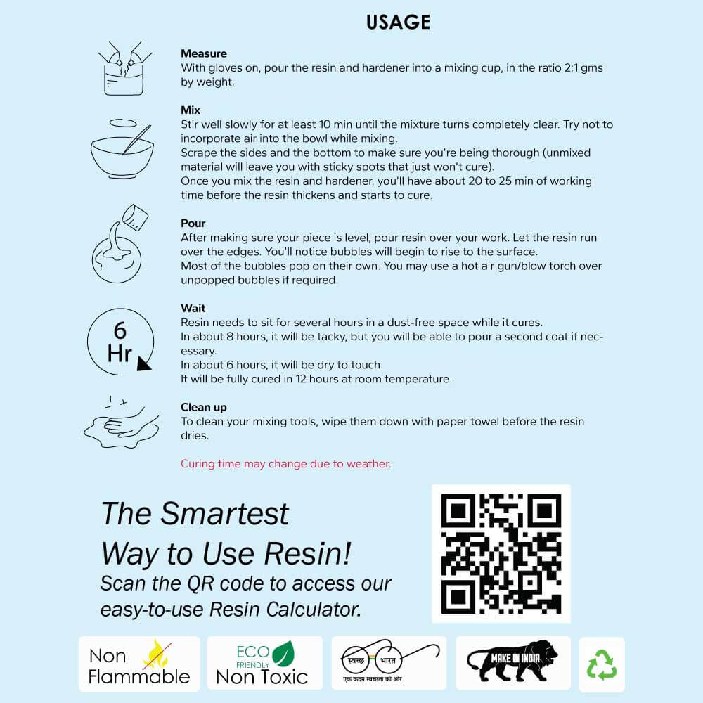 Hanch 2:1 Epoxy Resin (Best for Resin Art)