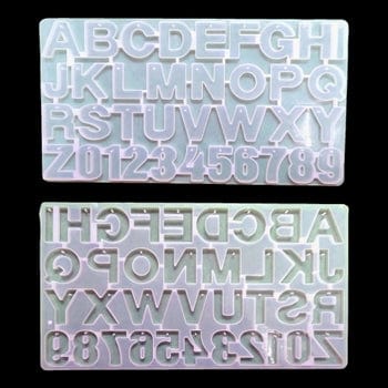 Back Pouring Alphabet With Hole Mould