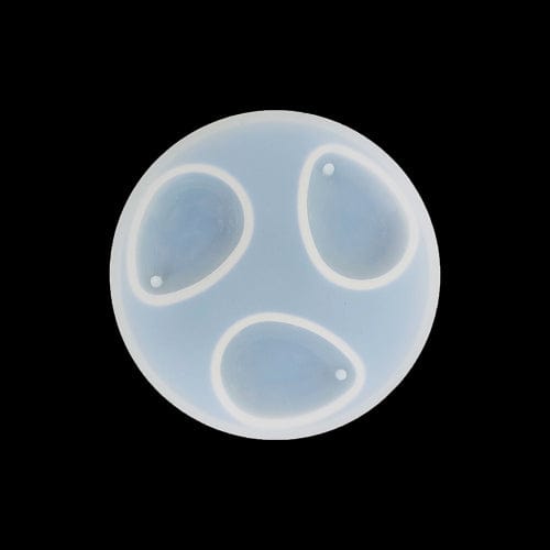 3 Cavity Drop Shape Pendant Jewellery Mould