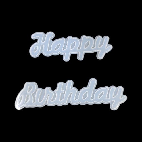 2 In 1 Happy Birthday Wording Mould
