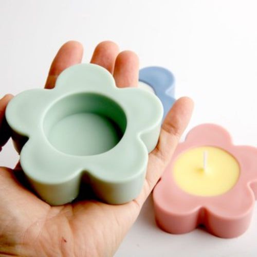 5 Kali Flower Tea Light Candle Holder Mould