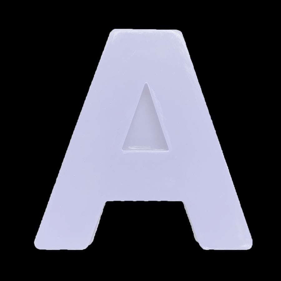 4"  Monogram Abcd  Alphabet Single Mould