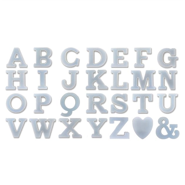 5.5" 28 In 1 Alphabet Monogram Letter Mould