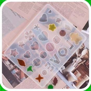 26 Cavity (Love In Wording) Keychain & Pendant Mould
