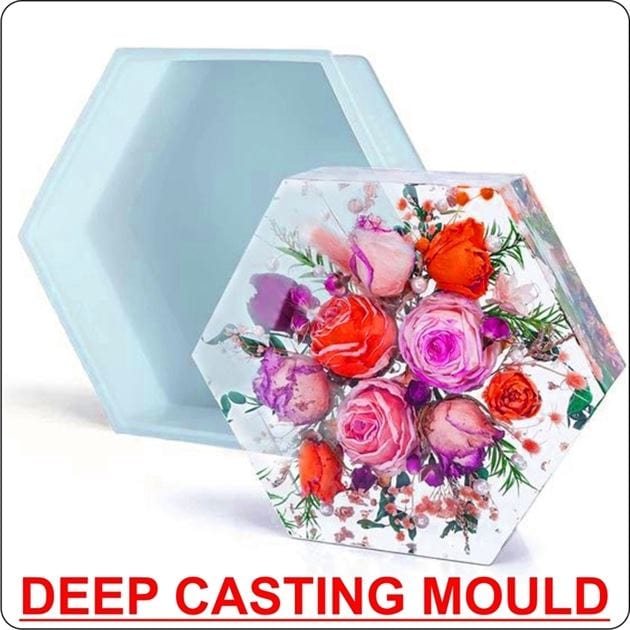 8" 50  Mm Deep Casting Hexagon Mould