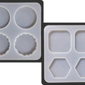 2 In 1 Pop Socket Mould (Agate, Round, Square, Hexagon)