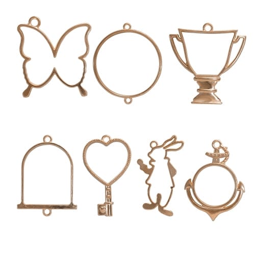Bezels Set Of 7 Pcs Rose Gold