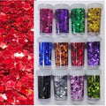 Glitters Holographic Flower Design