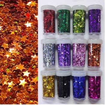 Glitters Holographic Star Design