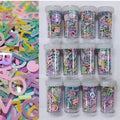 Glitters Rainbow Alphabet Design